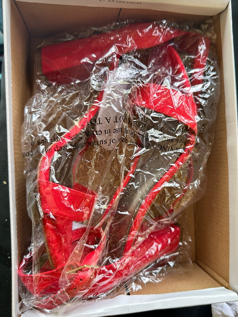 Bold Red Block Heel Ankle-Strap Sandals